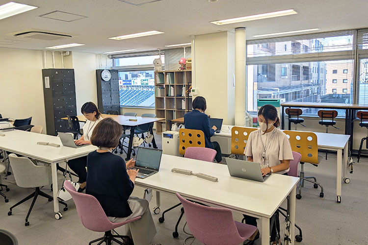 広々とした教室で集中しやすい環境