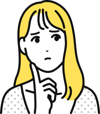 不安な表情のAさん