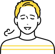 ほっとした表情のTさん