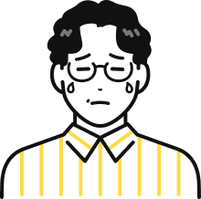 泣いている表情のEさん